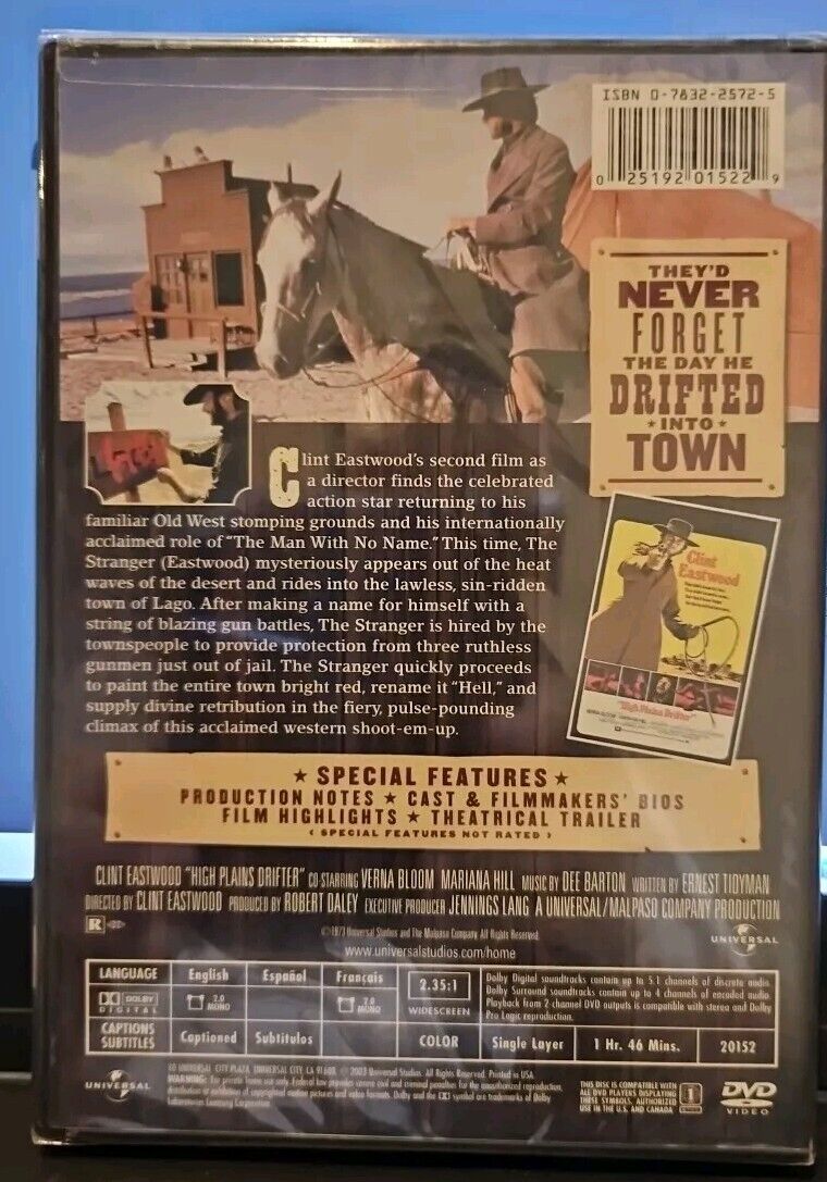 High Plains Drifter (DVD, 1973)