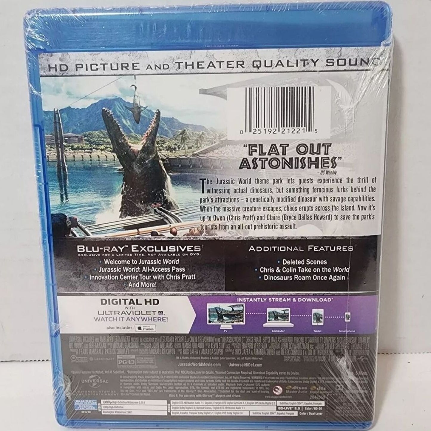 Jurassic World (Bluray / DVD) Brand New