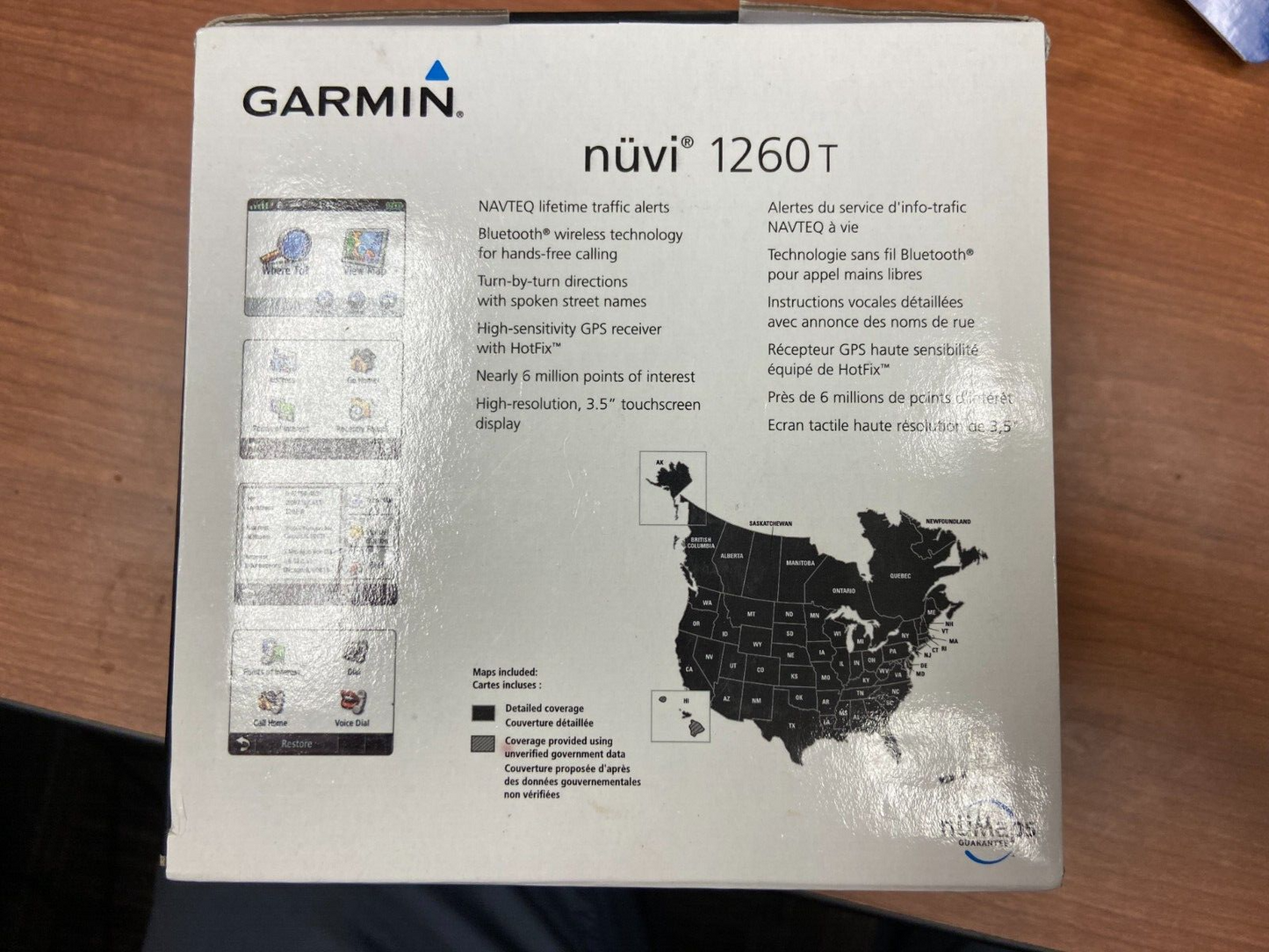 Garmin nuvi 1260 T GPS 32GB + Data + Charger + Mount + 2022 Maps Bundled