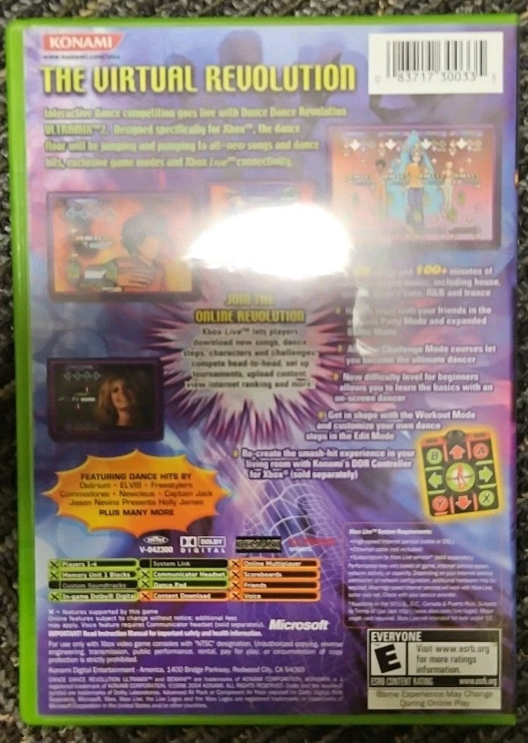 Dance Dance Revolution Ultramix 2 (Xbox) Tested. No Scratches. New Case