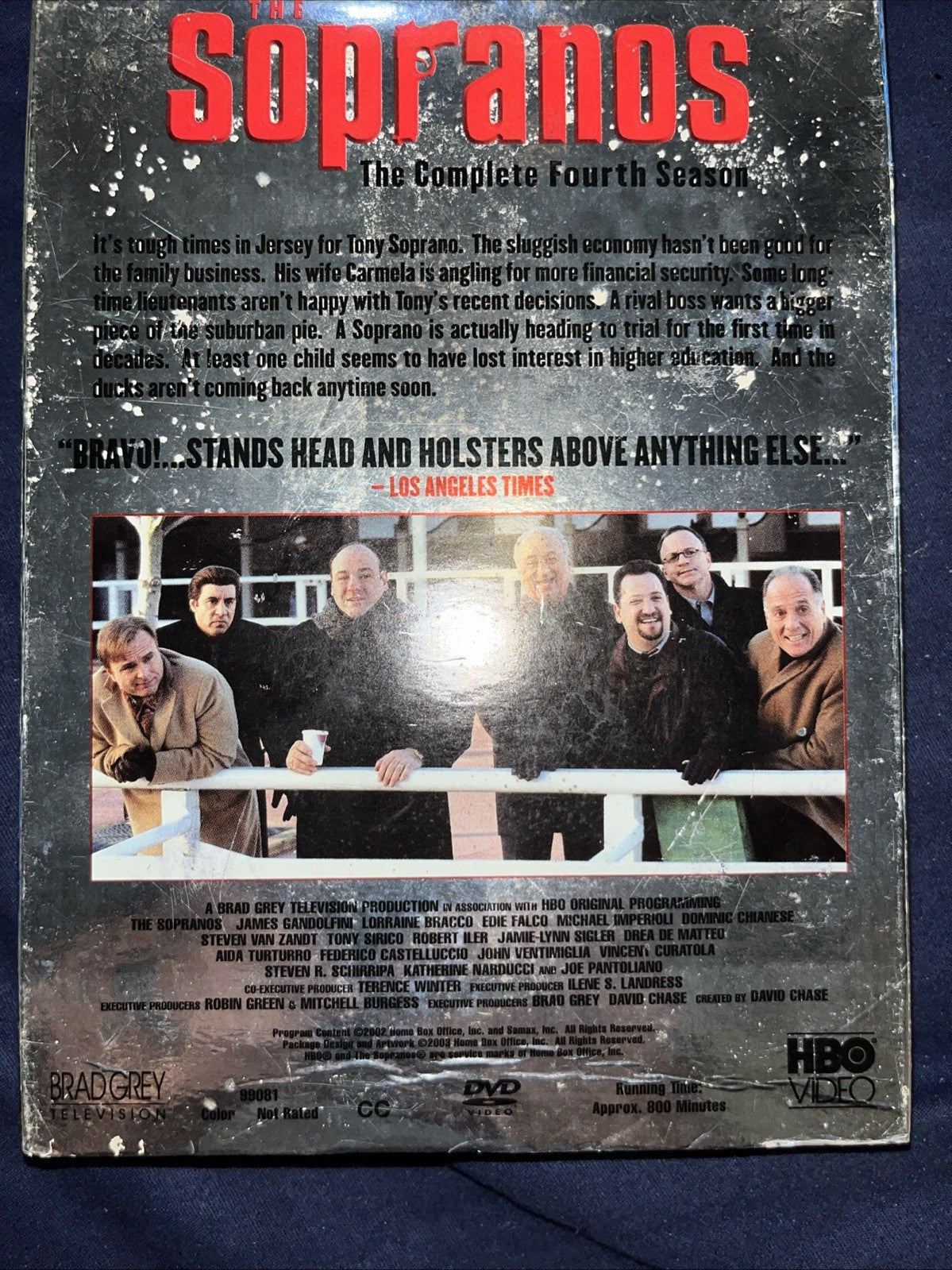 The Sopranos: the Complete Fourth Season (DVD, 2002) Tested.