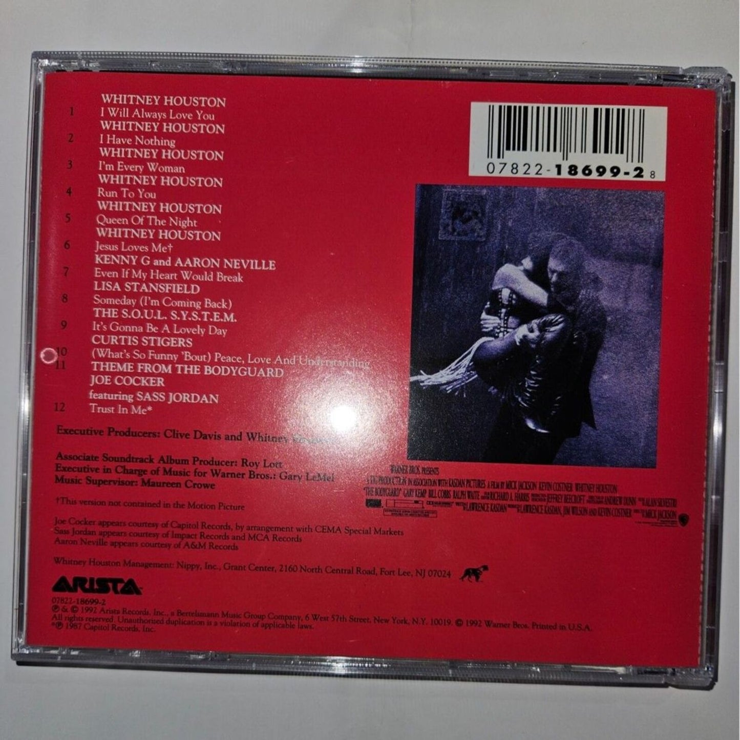 The Body Guard Soundtrack (CD) Tested. No scratches.