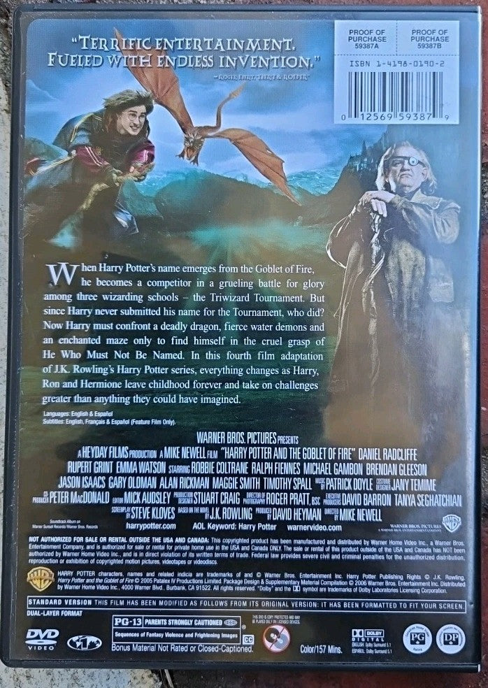 Harry Potter 5 Movie Collection (DVD) Tested