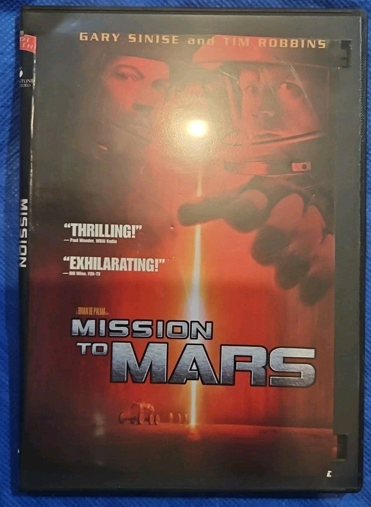 Mission to Mars (DVD, 2000) Slimcase. Artwork Cropped. Tested