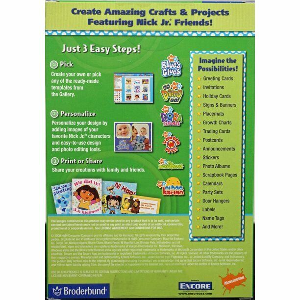 Broderbund Print Master Nick Jr. Edition