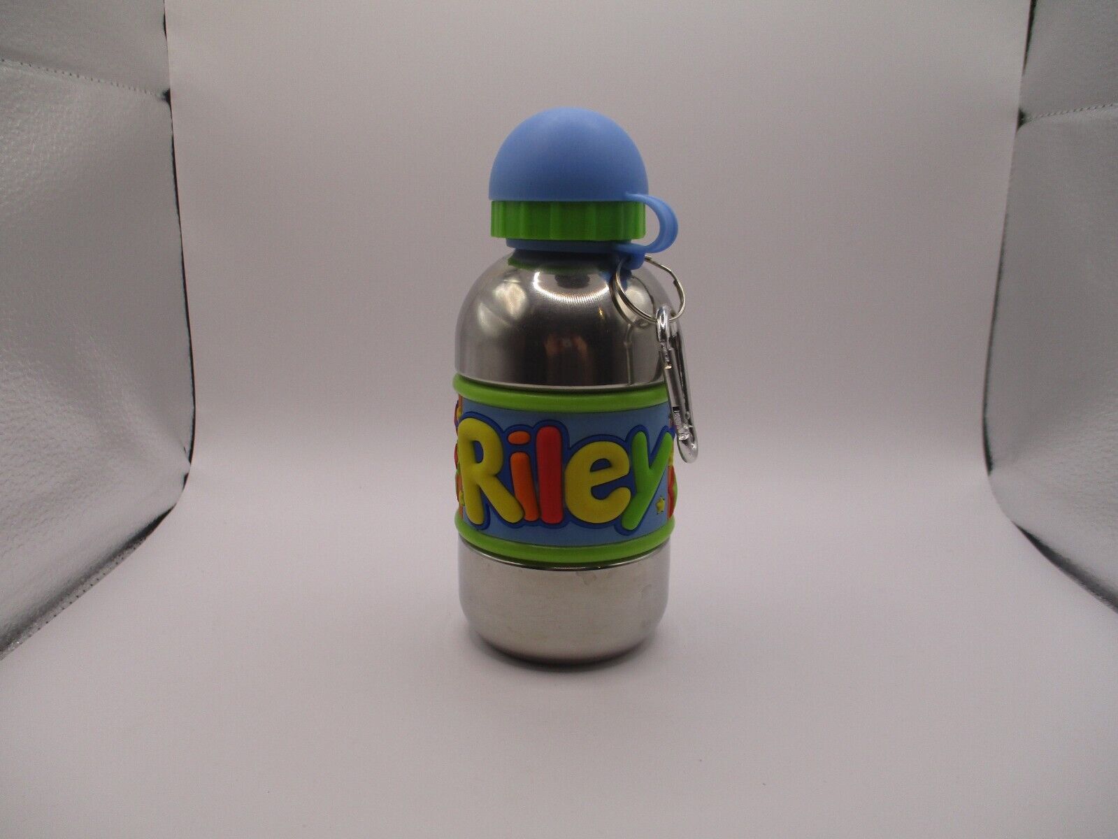John Hinde Stainless Steel Kids Thermos "Riley" with Carabiner Clip