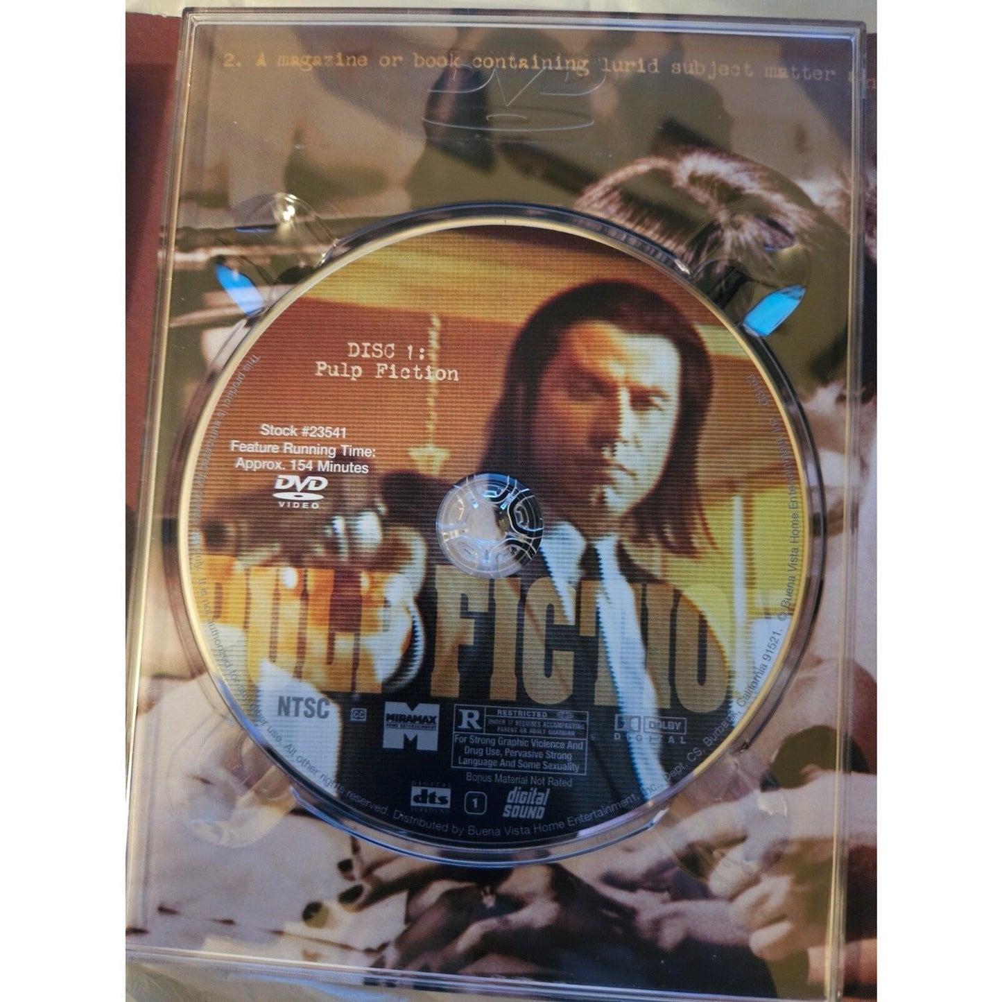 Pulp Fiction 2 Disc Collector's Edition (DVD) Very Good. Tested. No scratches.