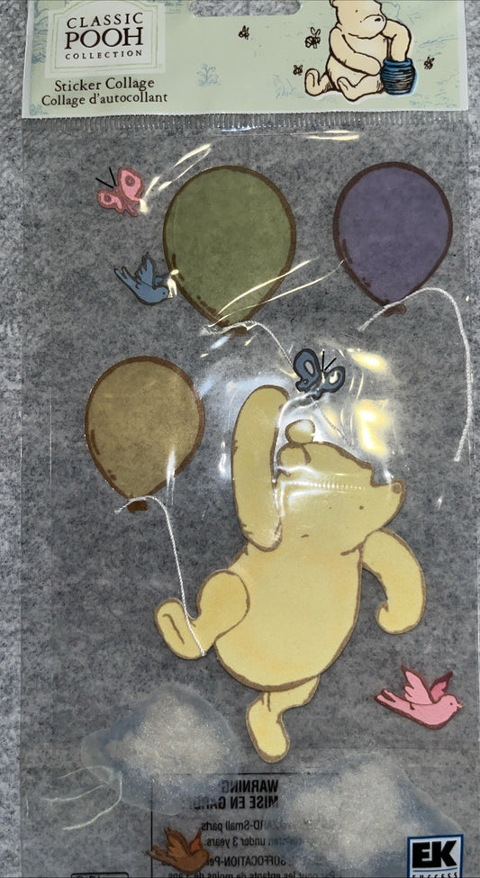Jolee's Boutique Sticker Collage Disney Classic Pooh & Balloons Collection