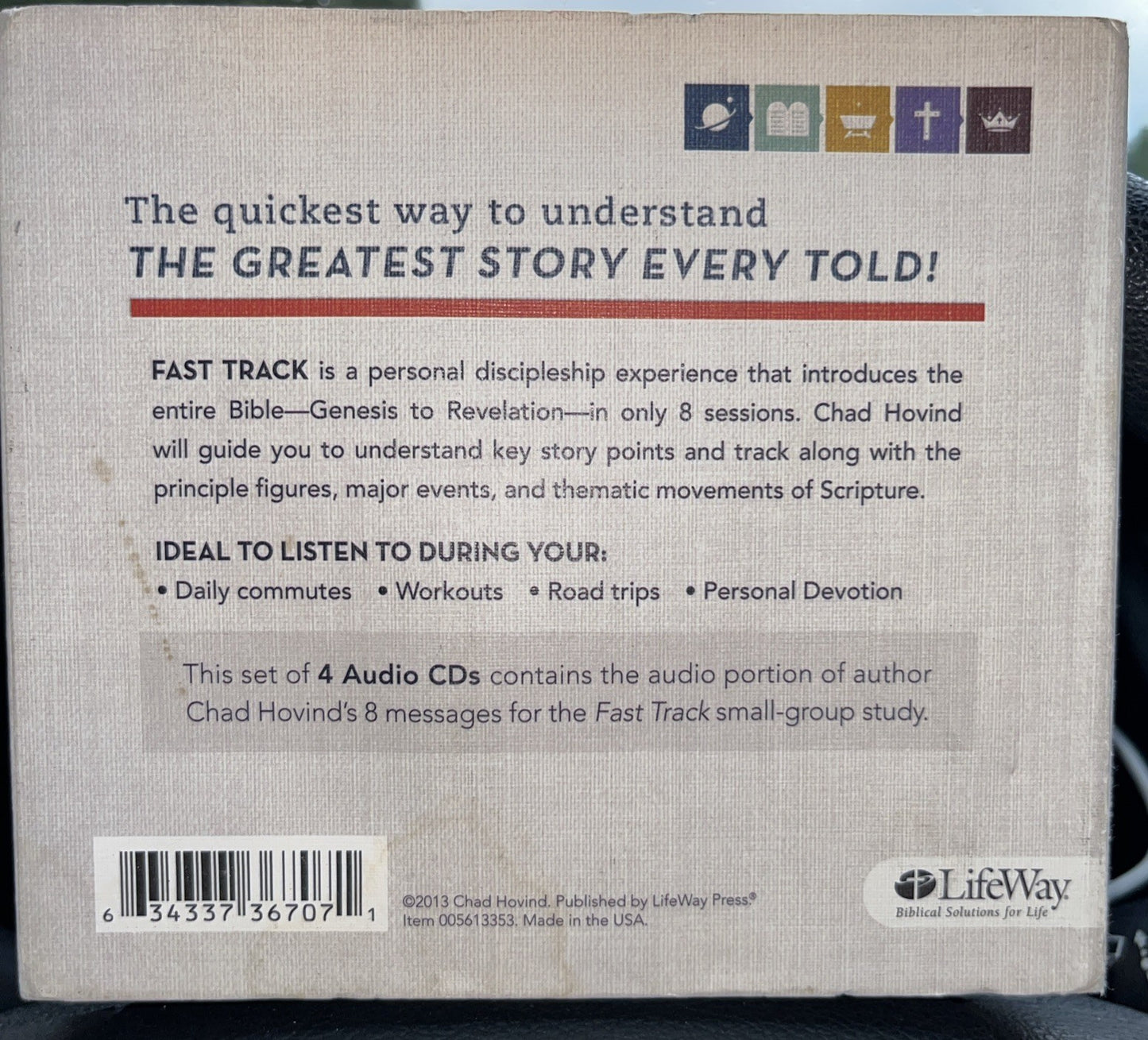ADUOBOOK: Lifeway Fast Track: Genesis To Revelation- 4 CD Set- Chad Hovind   A17