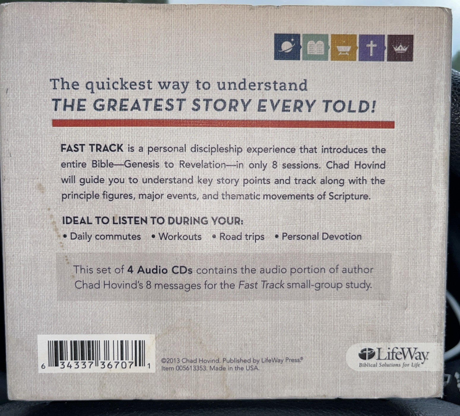 ADUOBOOK: Lifeway Fast Track: Genesis To Revelation- 4 CD Set- Chad Hovind   A17