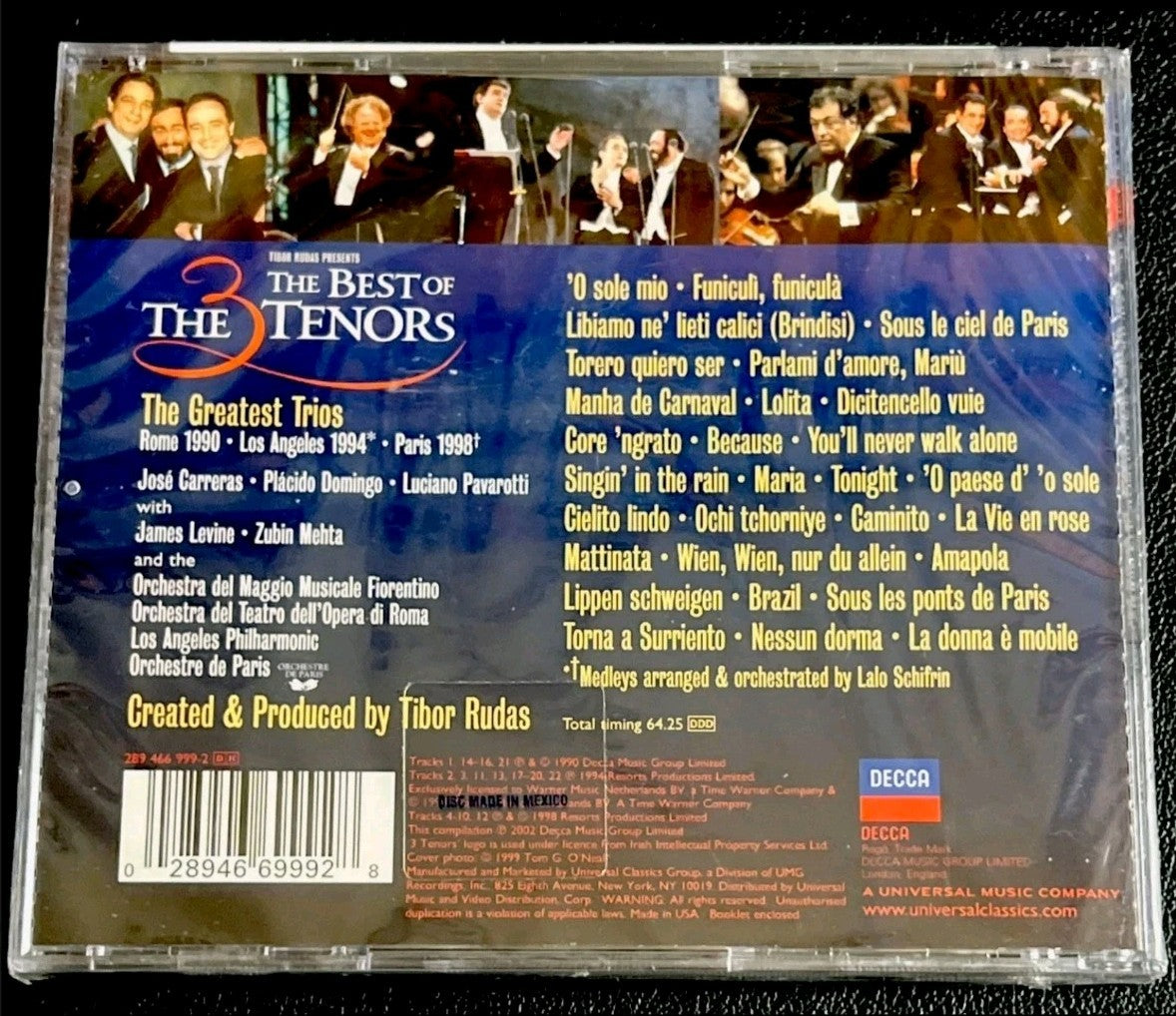 Best of the Three Tenors by The Three Tenors (CD, 2002) New/Sealed