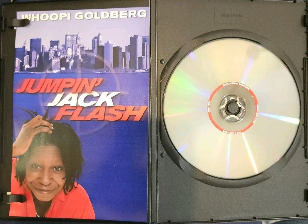 Jumpin' Jack Flash (DVD, 1986) Slim Case. Cropped Artwork