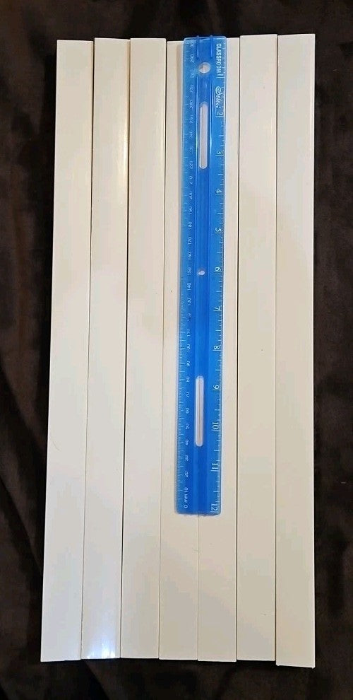 7 Piece 9ft Panduit Channel, 2 Sided Tape, 7 Couplers , 2 Tees, 6 90s, 2 Top 90s