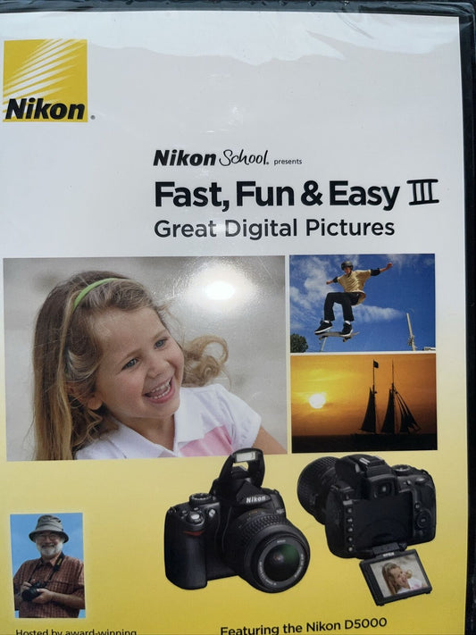 Nikon School Presents Fast, Fun & Easy III Great Digital Pictures (2008, DVD)