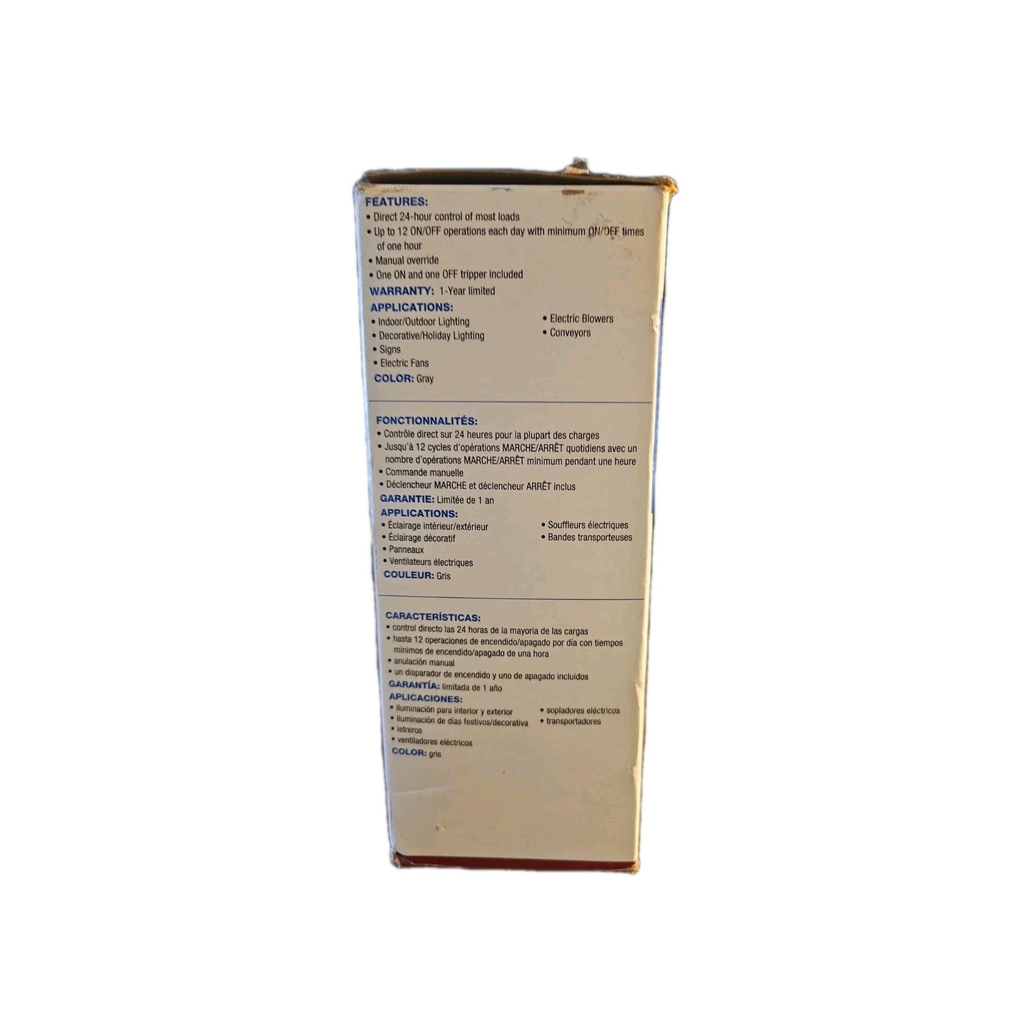 Intermatic T101D89 24 Hour Mechanical Timer Wall Switch