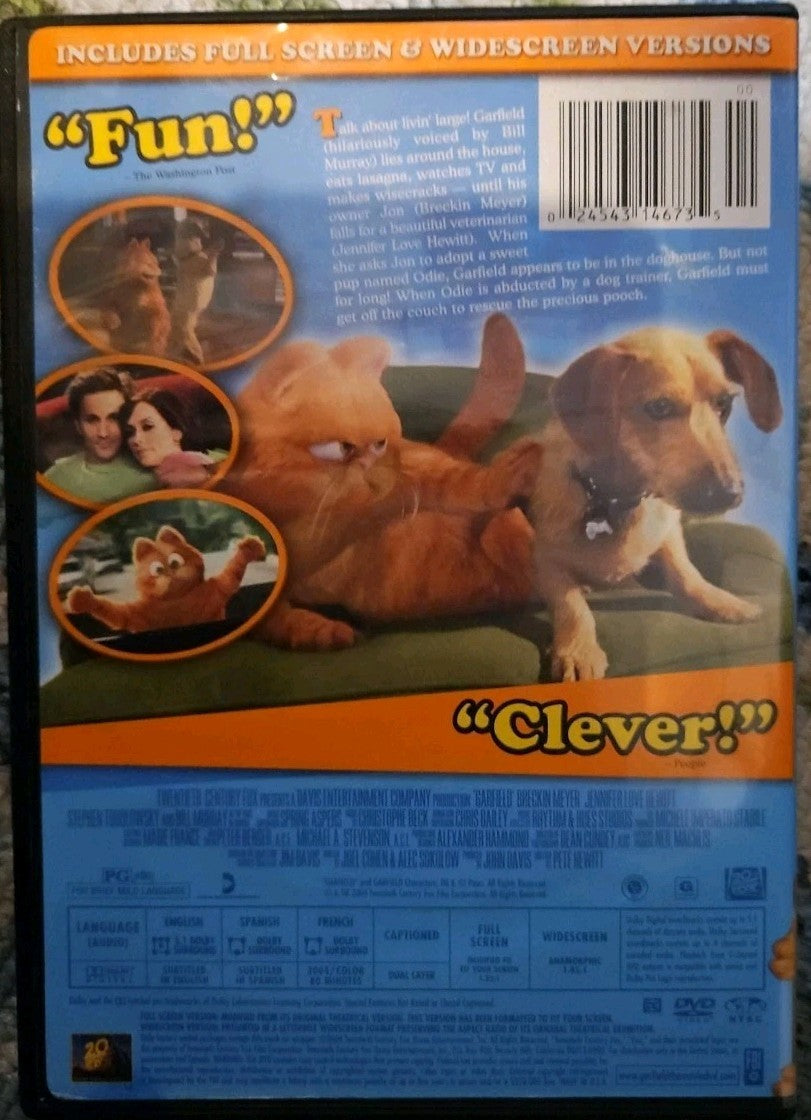 Garfield: the Movie + Garfield Gets Real (DVD, 2004)New Sealed