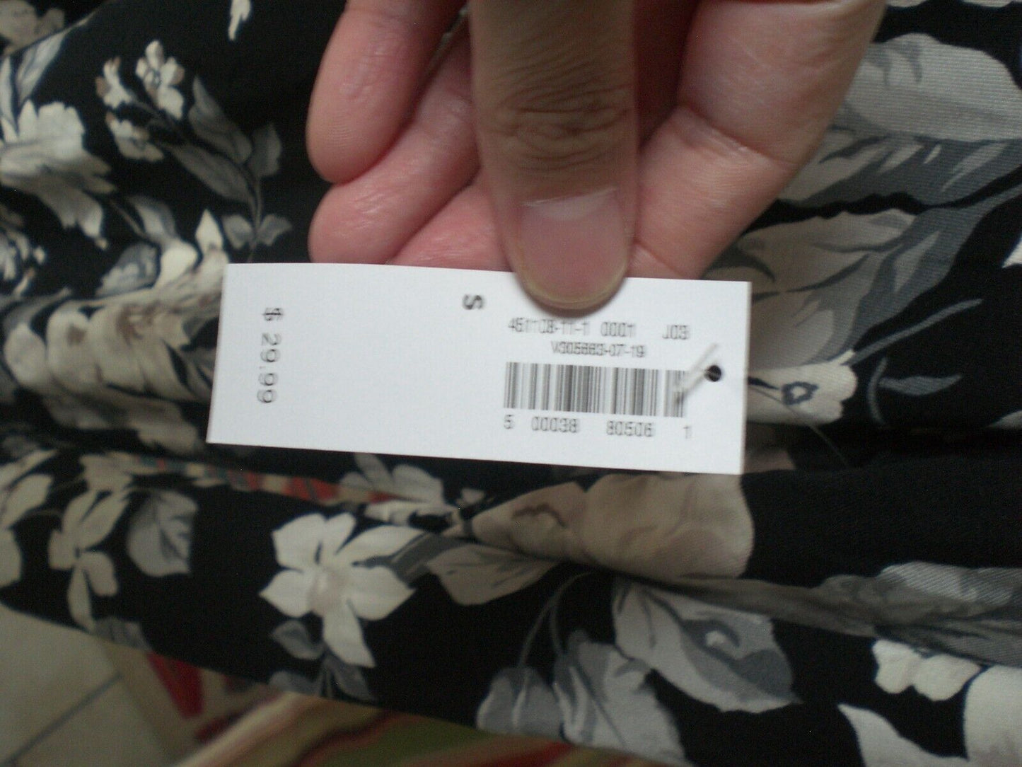 NWT Old Navy Black Floral Dress Small