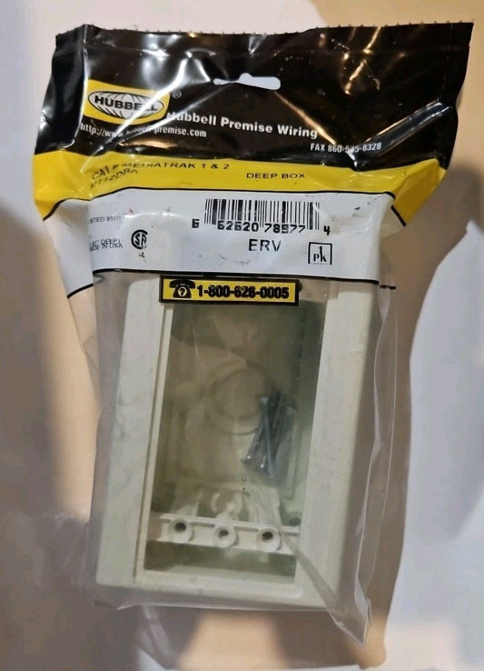 Hubbell MT12DBA Media Trak 1 & 2 Receptacle Device