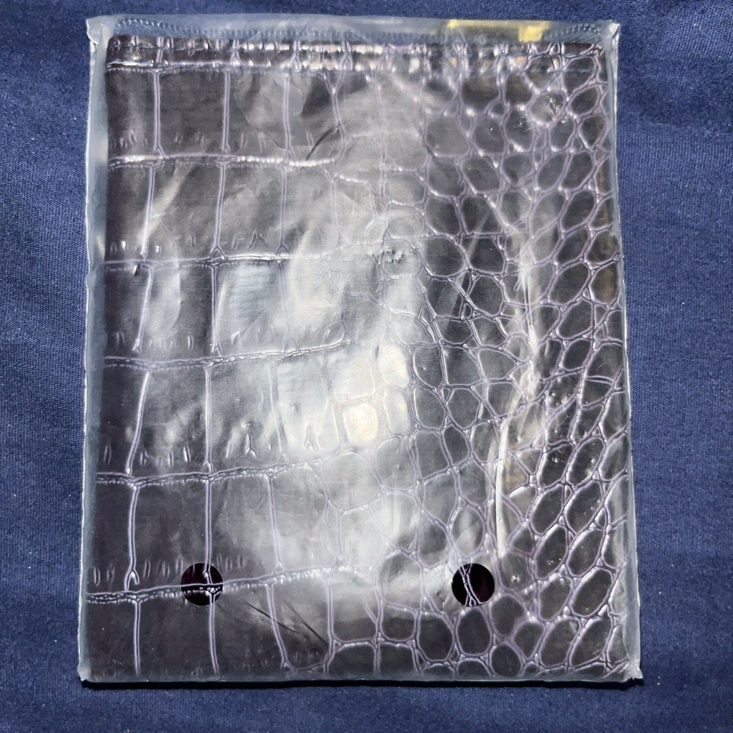 SeneGence Make-Up Pouch 4” With Mirror (Black) 2” Faux Snakeskin