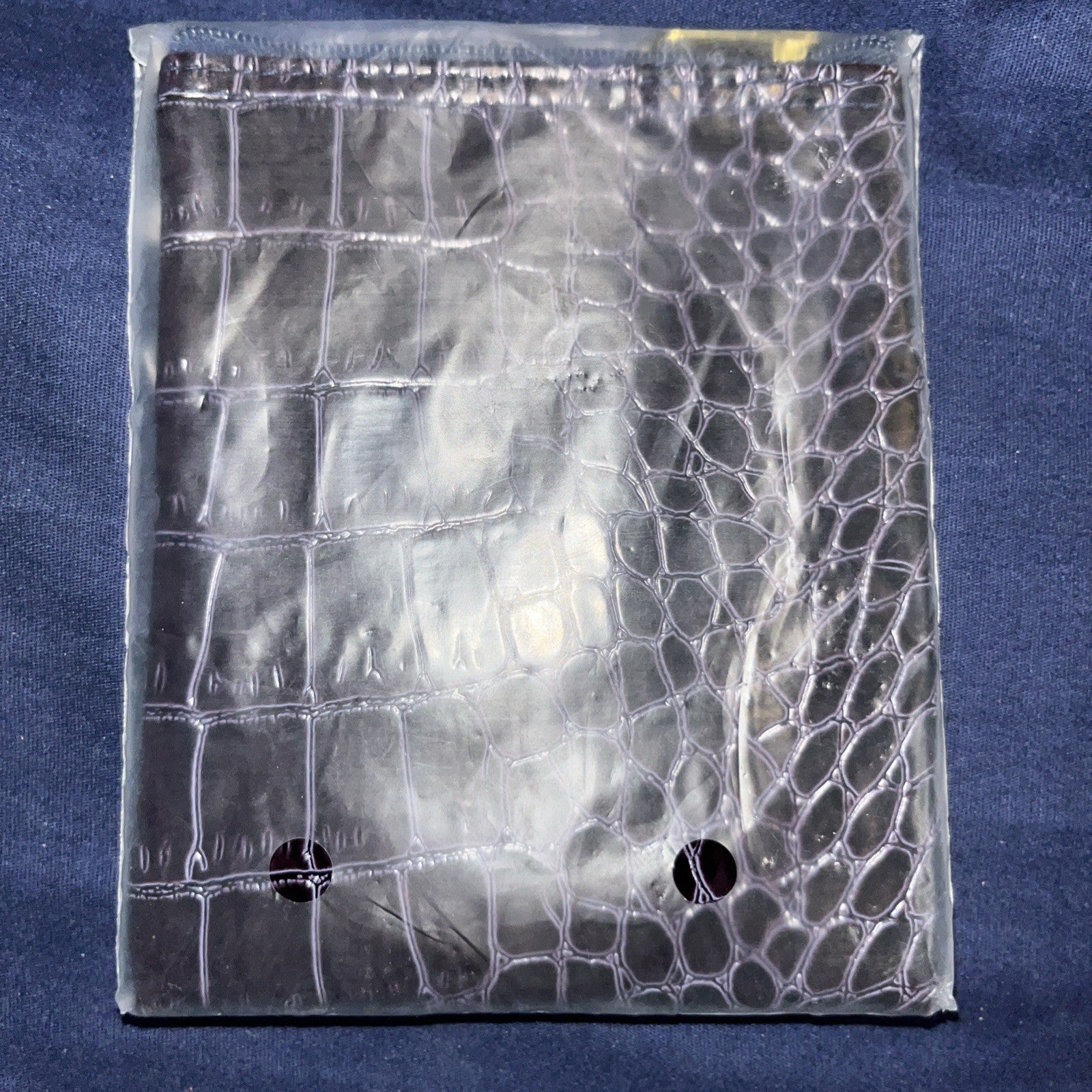 SeneGence Make-Up Pouch 4” With Mirror (Black) 2” Faux Snakeskin