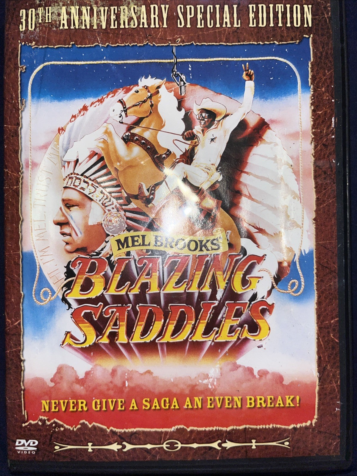Blazing Saddles (DVD, 1974) Damaged Artwork. Tested.