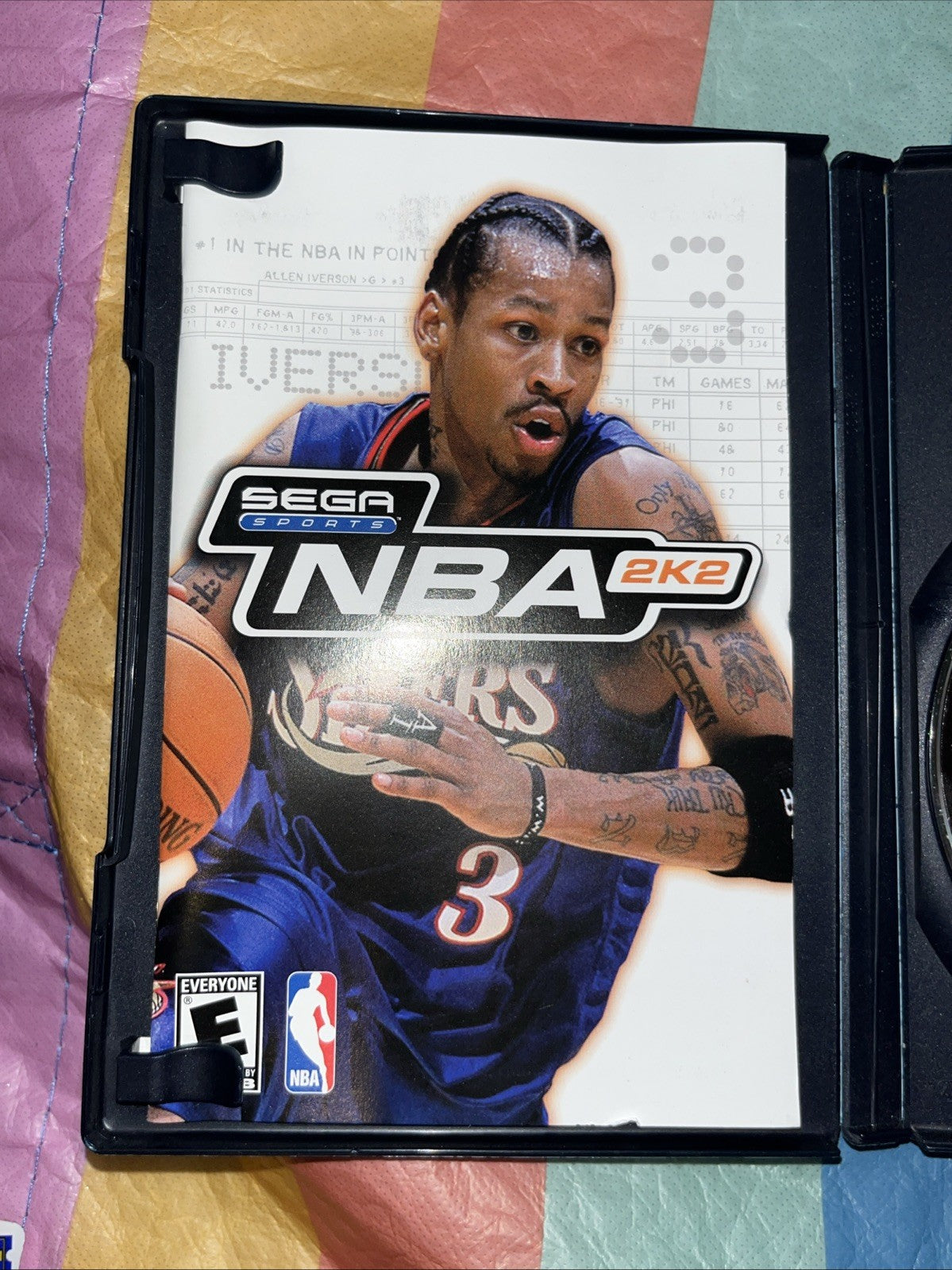 NBA 2K2 Greatest Hits (PS) Tested. Stained Insert. Name On Disc