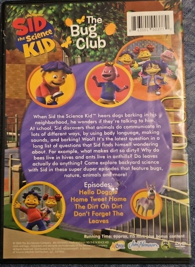 Sid the Science Kid: the Bug Club (DVD)