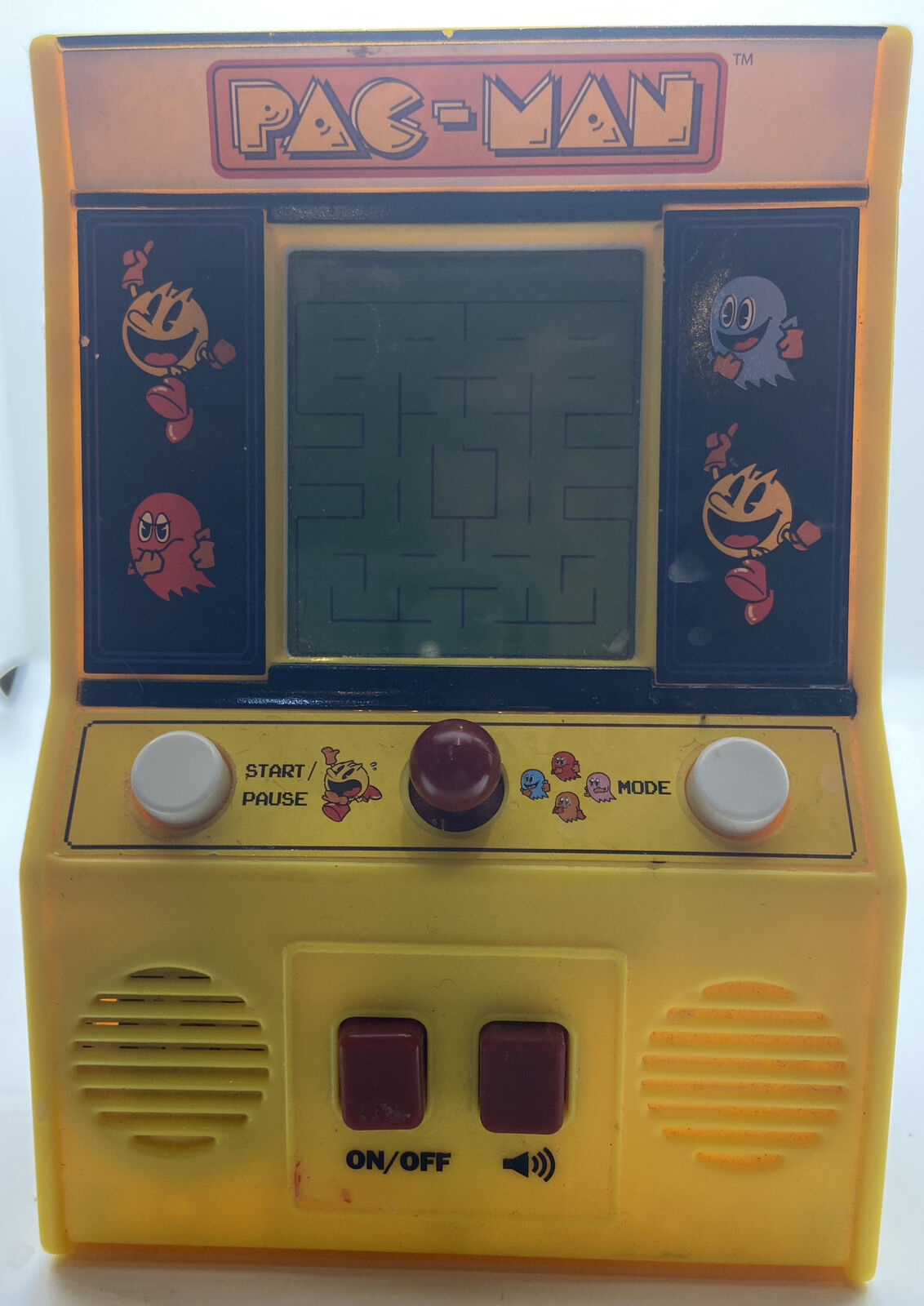 Pacman Handheld Game 2020 Yellow Tested Bandai Namco