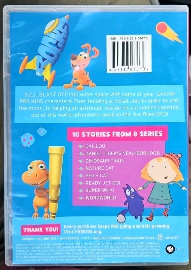 PBS Kids: Outer Space Adventures (DVD) New Sealed