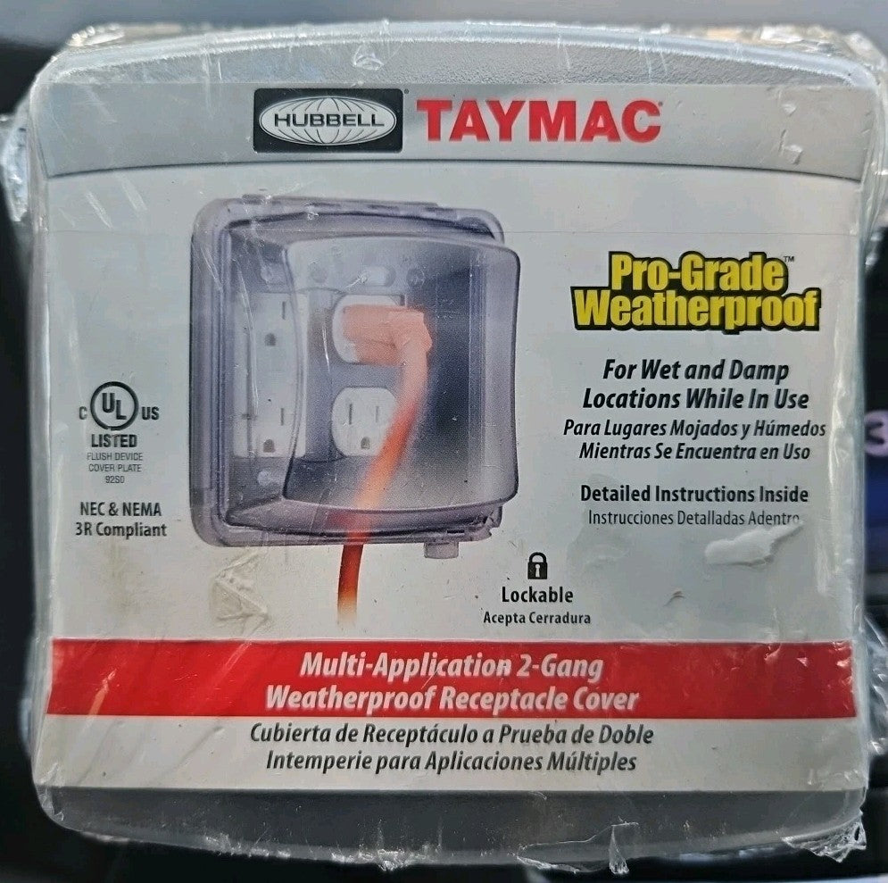 Taymac Mm2410c 2 Gangs -Gang Vertical Weatherproof Cover, ,Polycarbonate