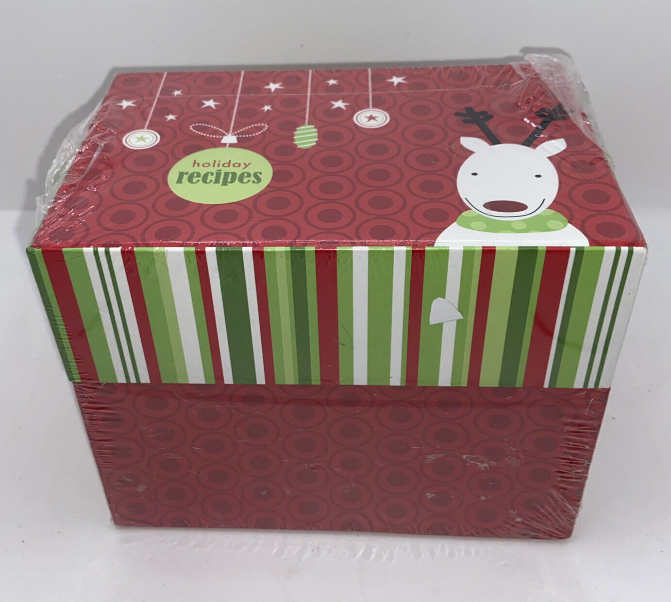 Christmas Recipe Box 6.5” X 5.25”