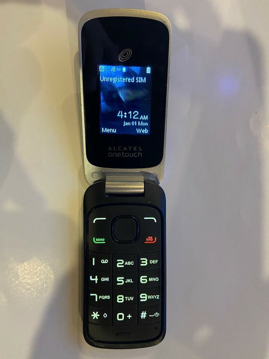 Alcatel A206G (TracFone) Flip Phone - Tested - Bundled