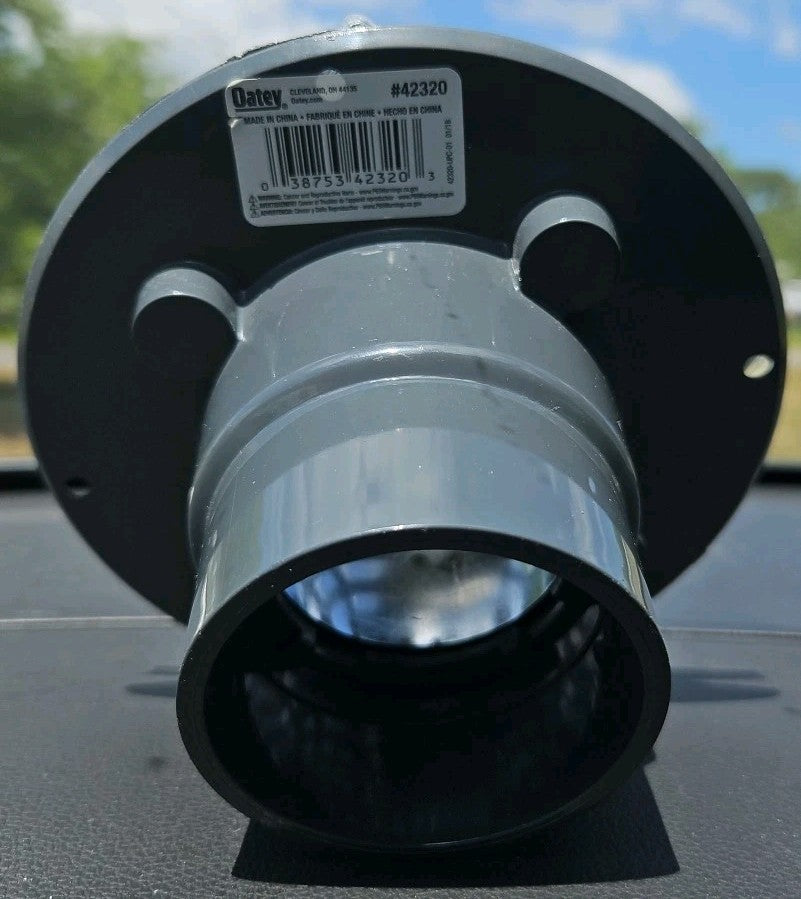 Oatey 2" ABS Shower Drain with Square Stainless Strainer #423204