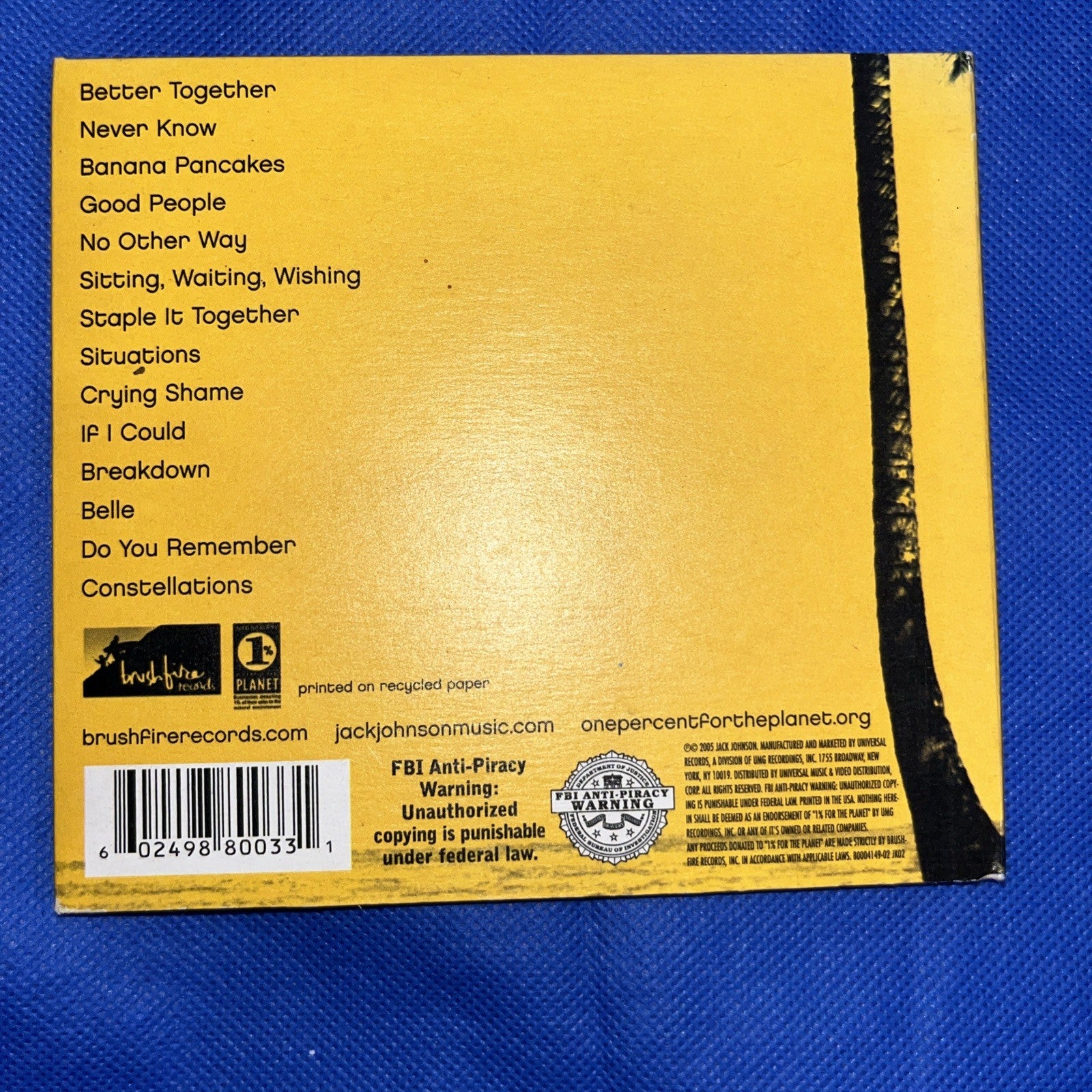 In between Dreams by Johnson, Jack (CD, 2005) Tested