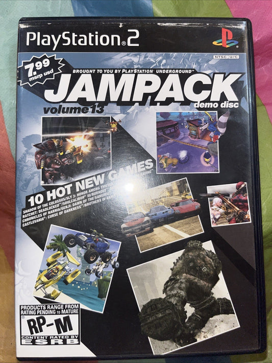 Jampack Vol. 13 RP-M Rating (PS2) Minor Insert Wear. Tested. No Scratches.