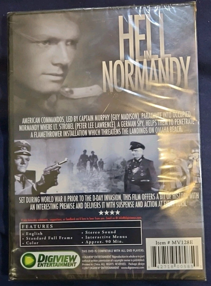 Hell in Normandy (DVD, Full Screen, Slim Case) NEW