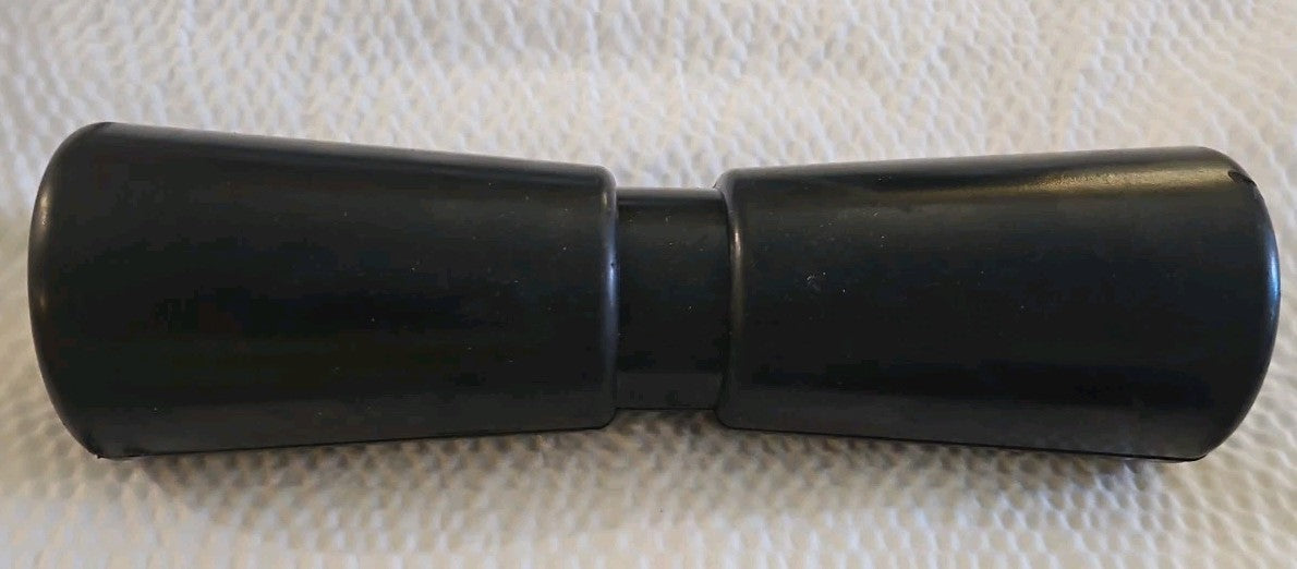 Heavy Duty Boat Trailer Roller, Rubber Shaft Keel, Black -  12 inches - New