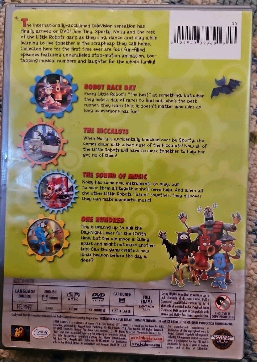 Little Robots - Big Adventures (DVD, 2006) New Sealed