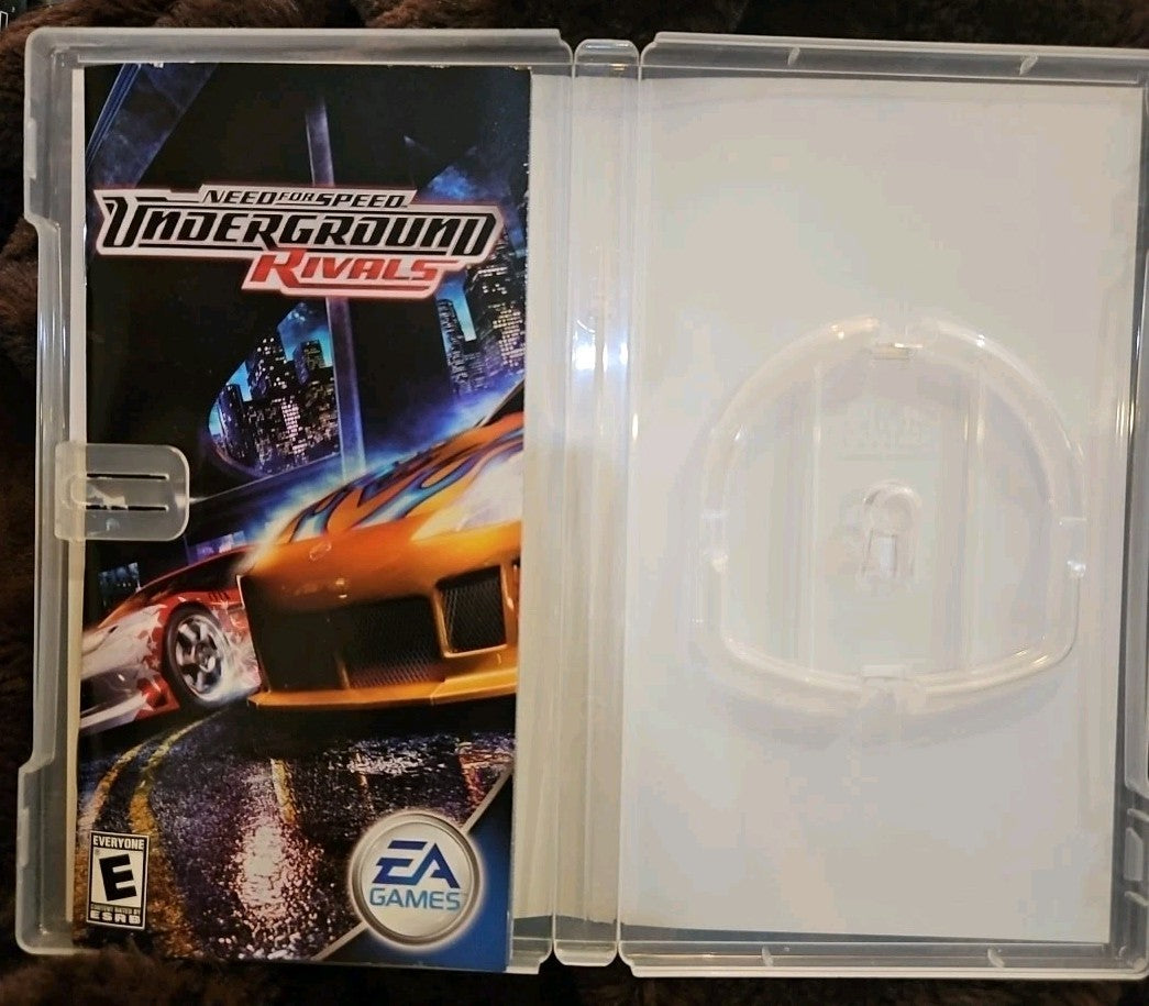 Need for Speed: Underground -Rivals ( PSP UMD)) No Game. Case. Manual. Box Art