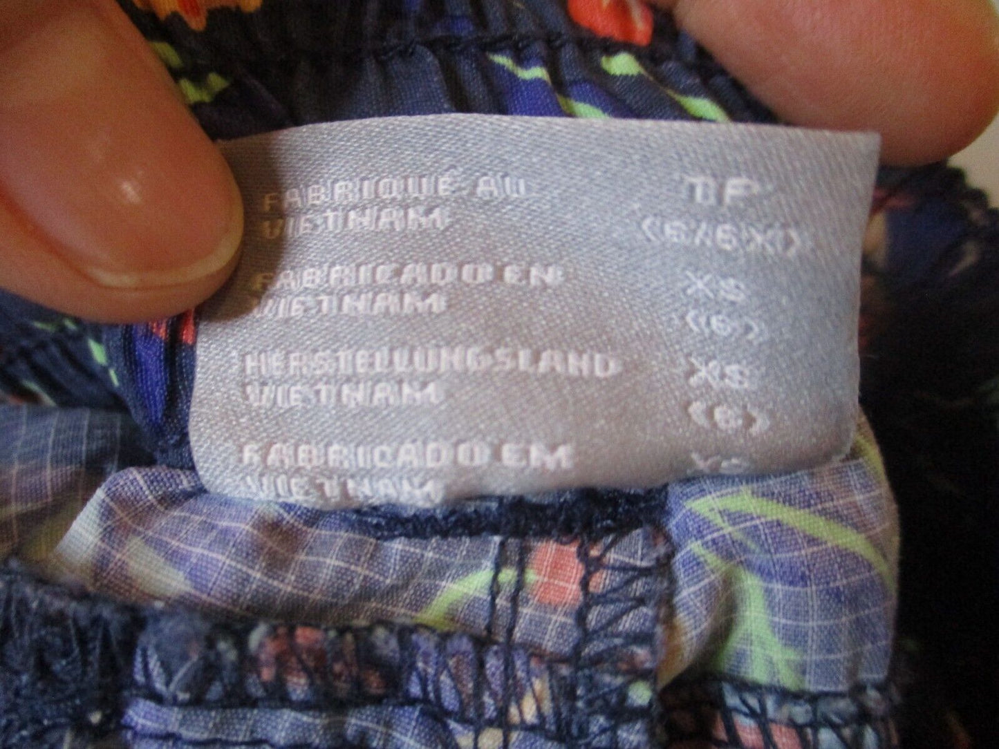 Girls Columbia Floral Shorts Outdoor Sportswear Omni-Shade Nylon XS 6