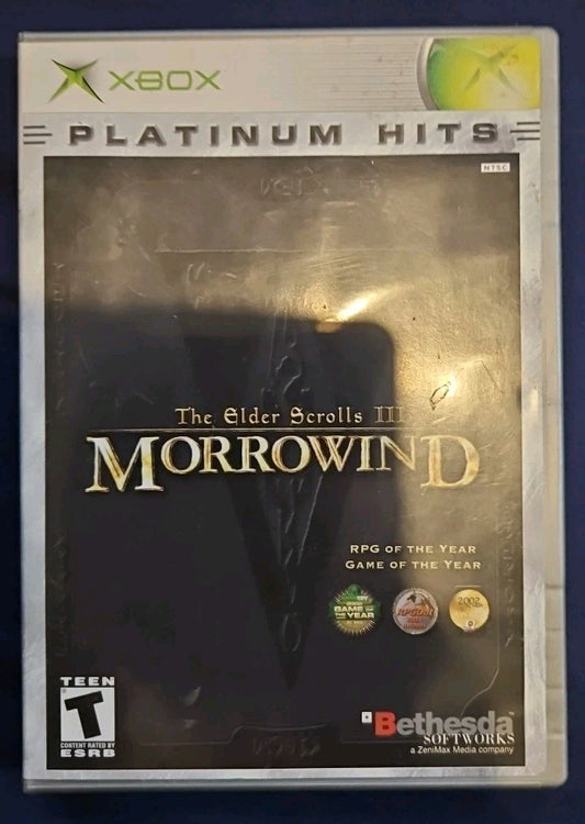 Elder Scrolls III: Morrowind (Microsoft Xbox, 2002) Tested. No Manual. New Case.