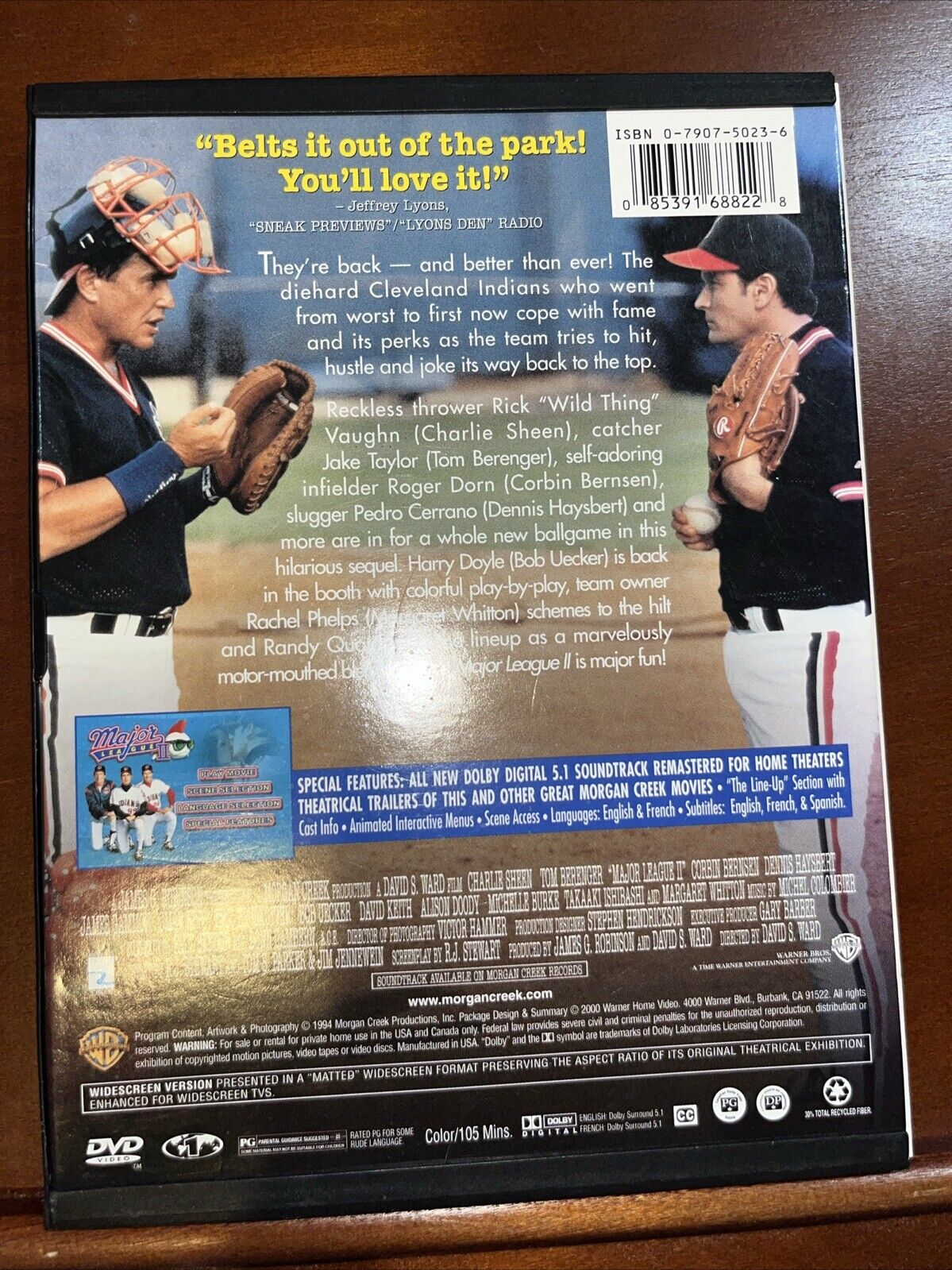 Major League 2 (DVD, 2000)