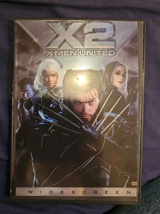 X2: X-Men United (DVD, 2003) Slimcase. Cropped Sleeve.
