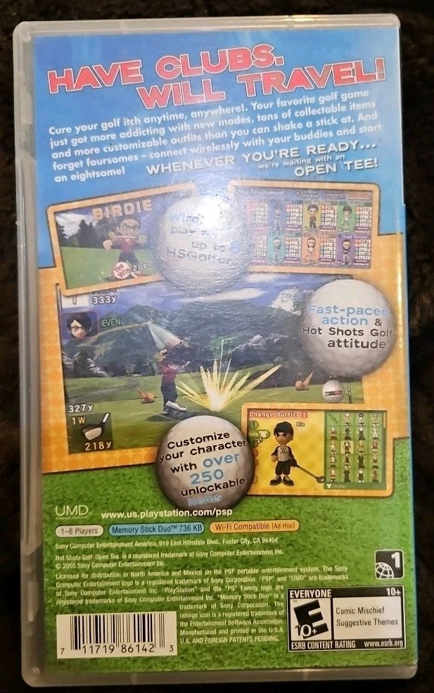 Hot Shots Golf: Open Tee (Sony PSP, 2005) No Game. Case. Box Art. No Manual