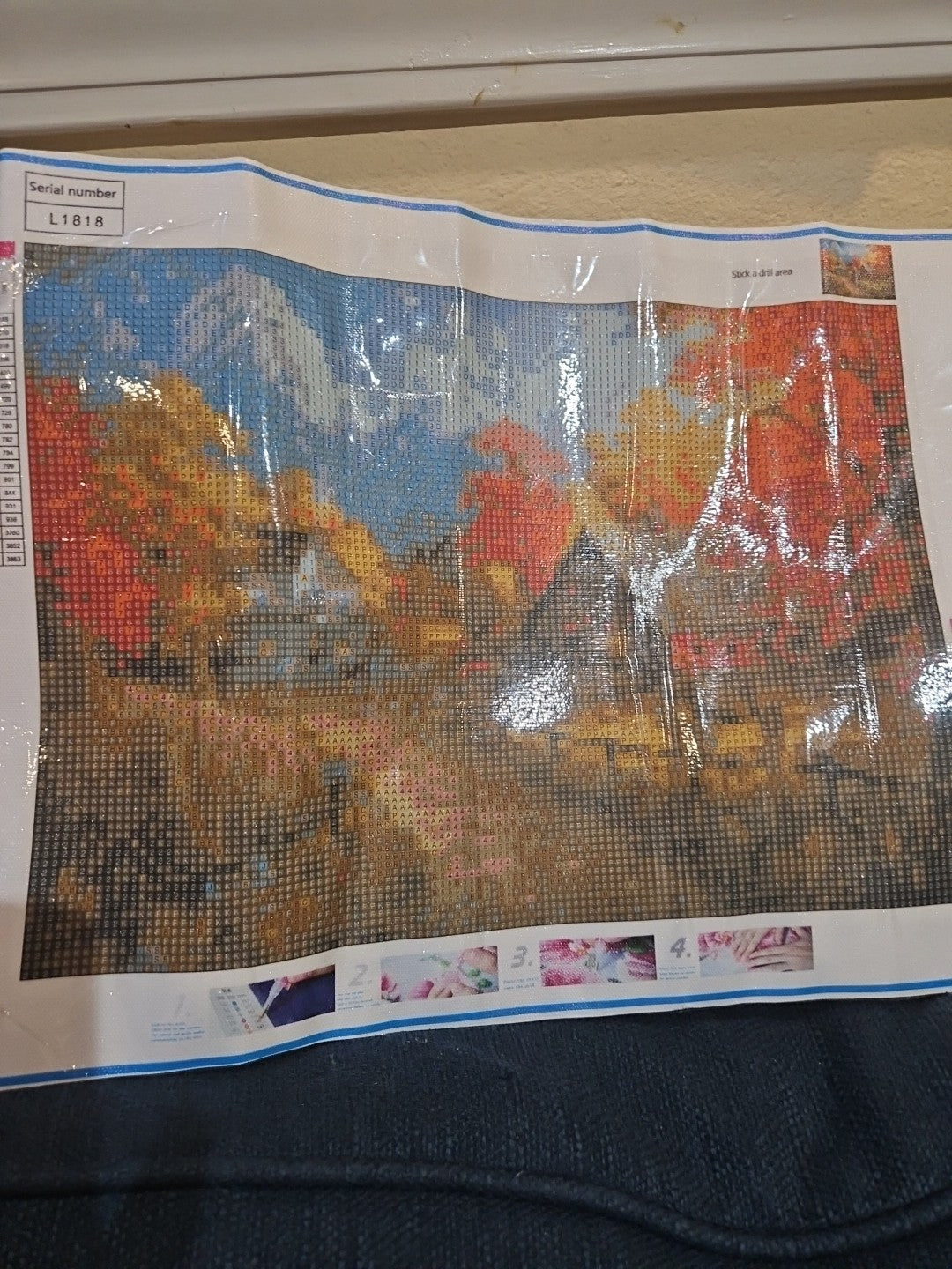 Cabin In Autumn 5D Diamond L1818 40cm X 30cm Art Kit