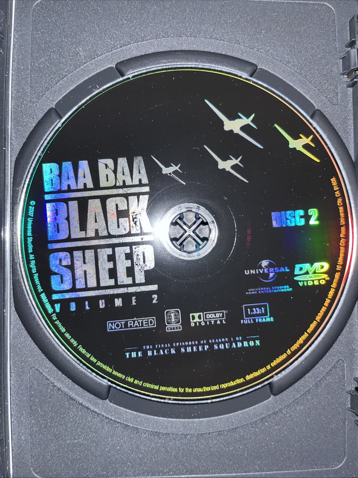 Baa Baa Black Sheep Squadron: Season 1 Volume 2 (DVD) Tested. Missing Insert