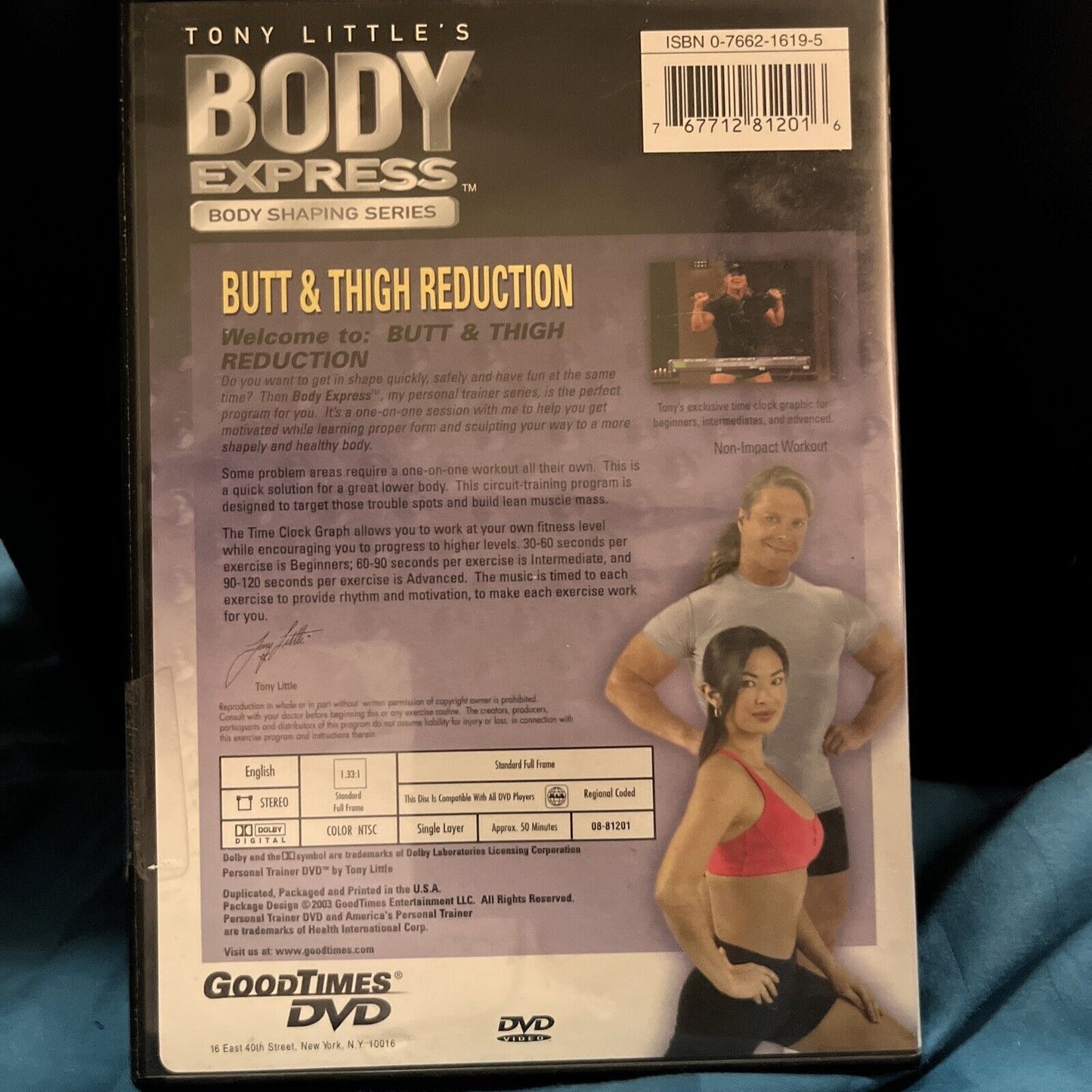 Tony Littles Body Express: Butt  Thigh Reduction (DVD, 2003)