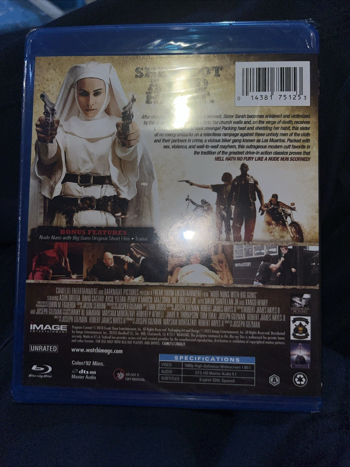 Nude Nuns with Big Guns (Blu-ray, 2010) New. No Digital Download