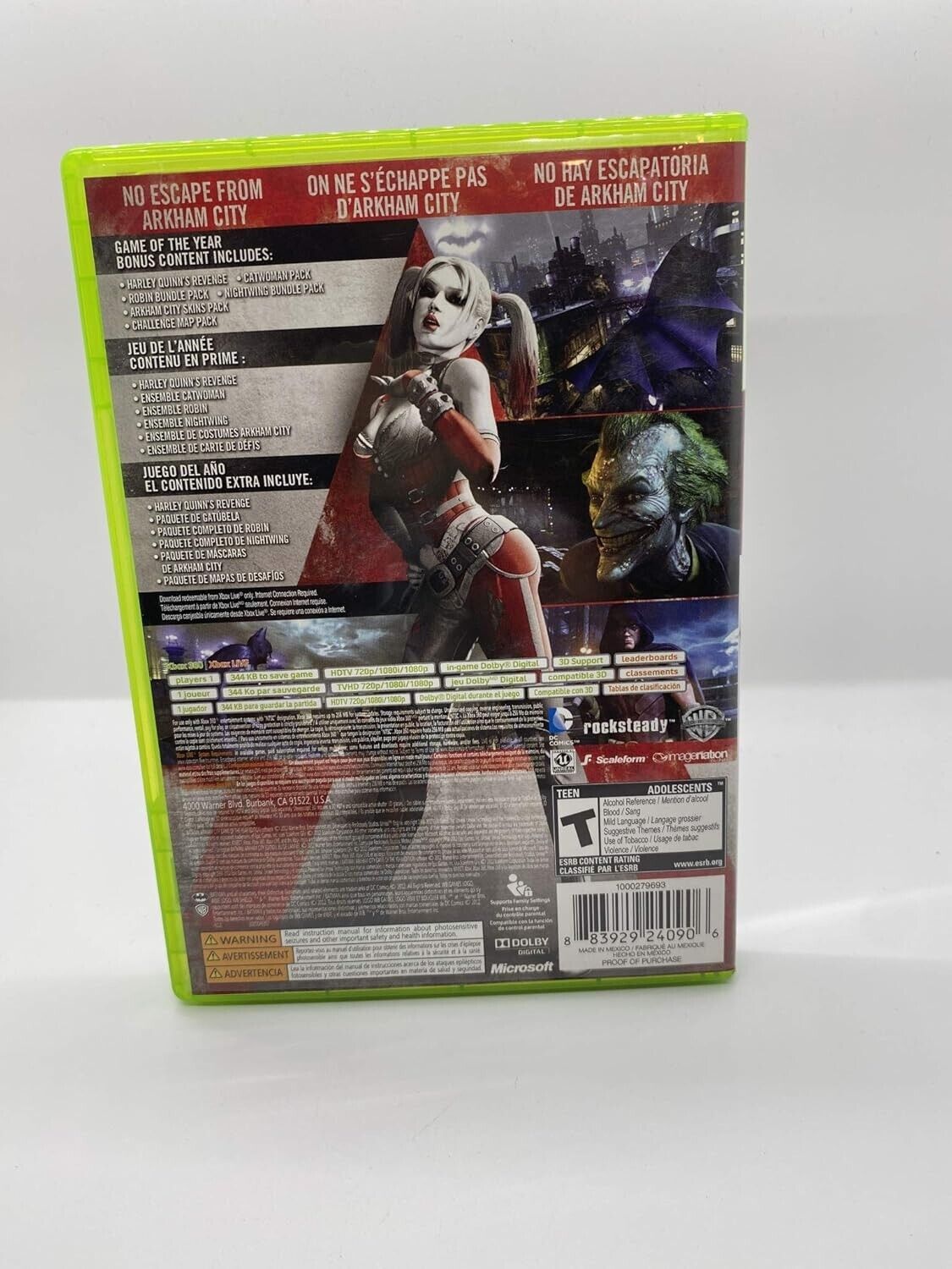 Batman Arkham City Game of the Year Edition Xbox 360.  No scratches. Resealed.