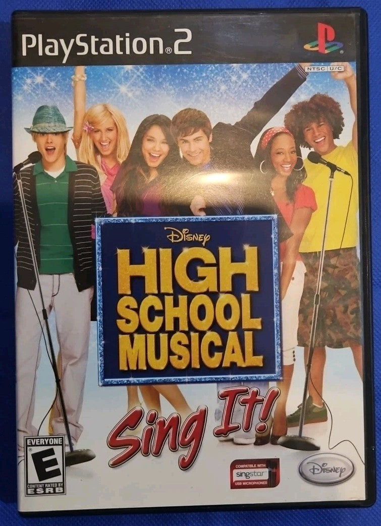 High School Musical: Sing It (PS2) Tested. Manual. Lyrics. Mint